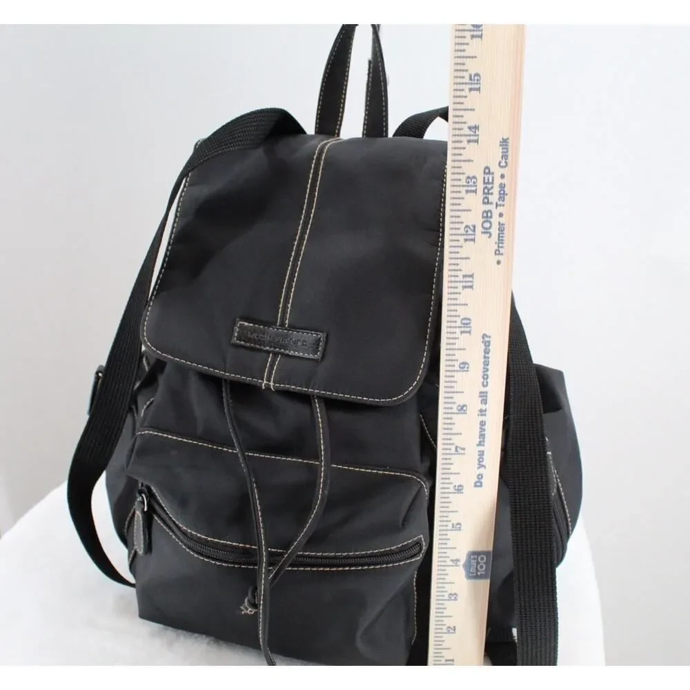 Hush Puppies Black Nylon Cargo Backpack